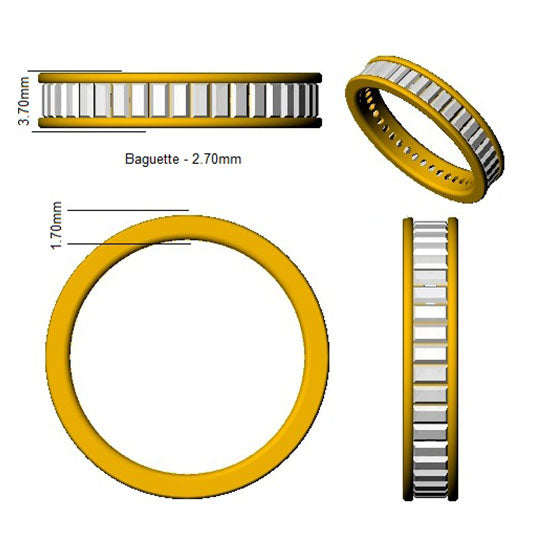 SL7424 — Ring - 9k Yellow Gold detail