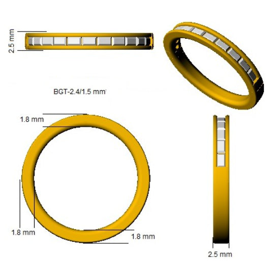 SL7535 — Ring - 9k Yellow Gold detail
