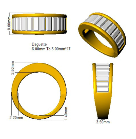 SL7879 — Ring - 9k Yellow Gold detail