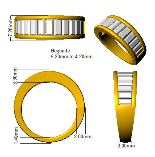 SL7880 — Ring - 9k Yellow Gold detail