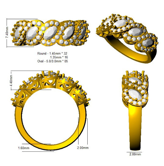 SL7981 — Ring - 9k Yellow Gold detail