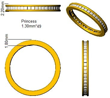 SL8085 — Ring - 9k Yellow Gold detail