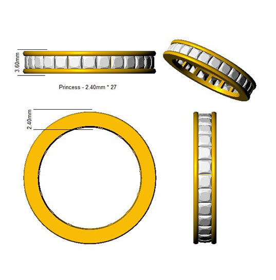 SL8088 — Ring - 9k Yellow Gold detail