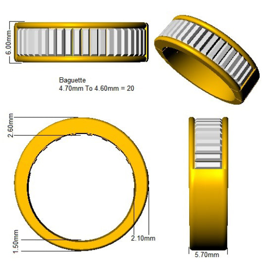 SL8319 — Ring - 9k Yellow Gold detail