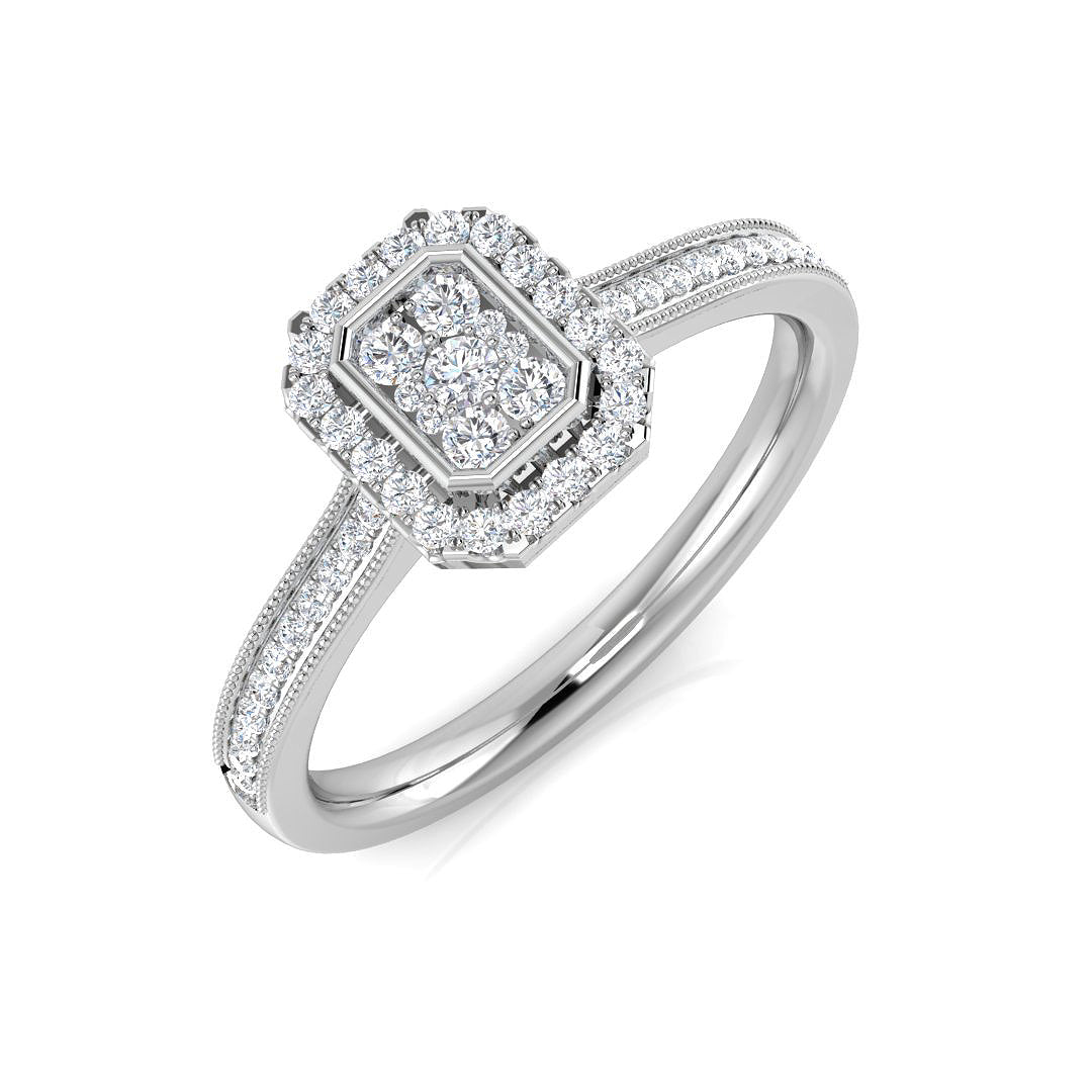 SL8340 — Ring - 9k White Gold