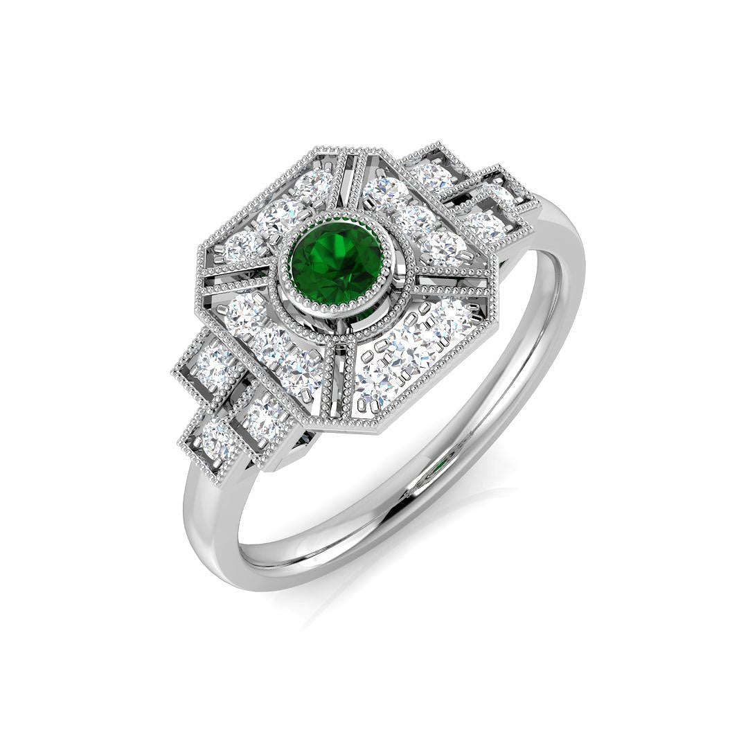 SL8345 — Ring - 18k White Gold