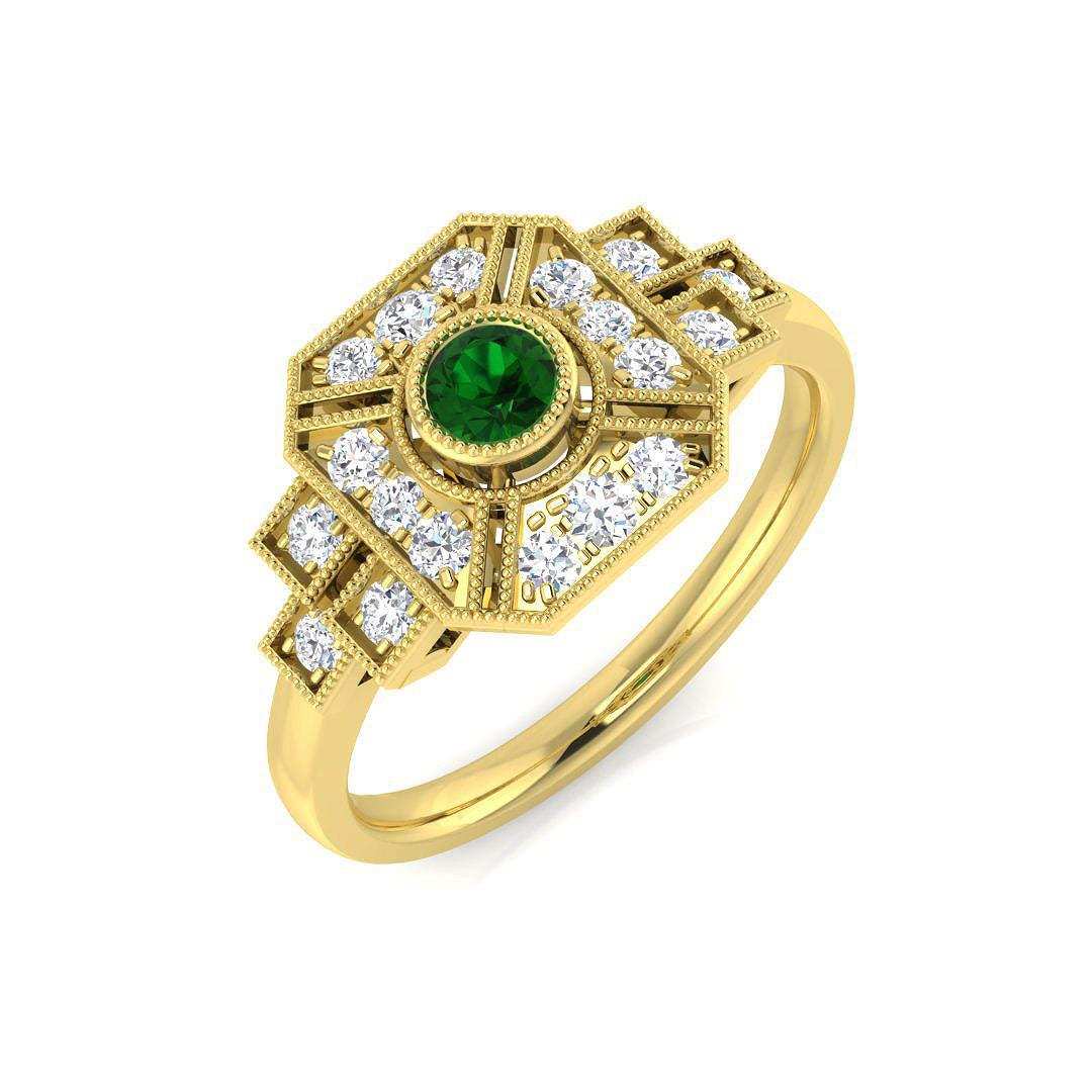 SL8345 — Ring - 9k Yellow Gold