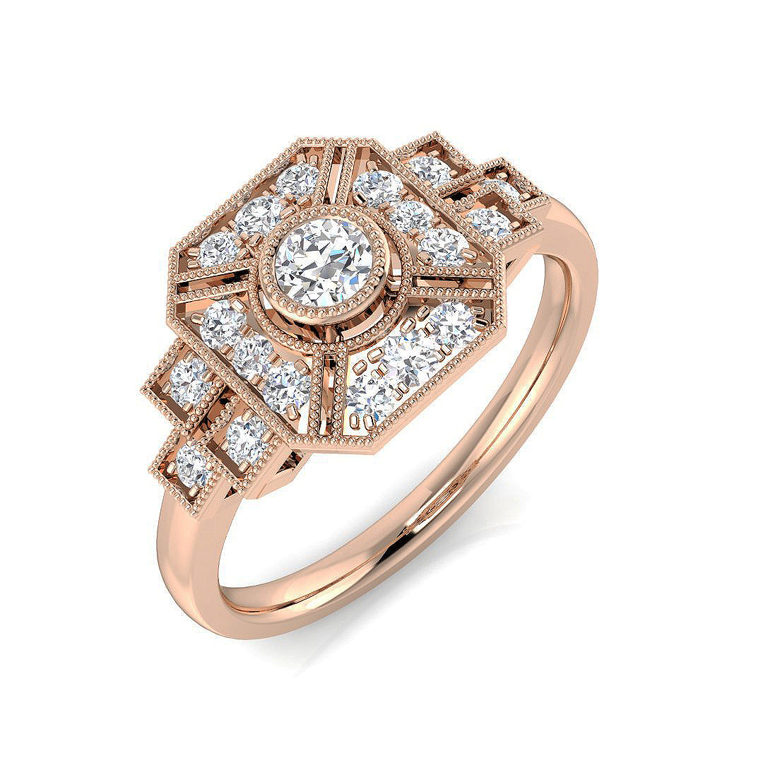 SL8345 — Ring - 9k Rose Gold