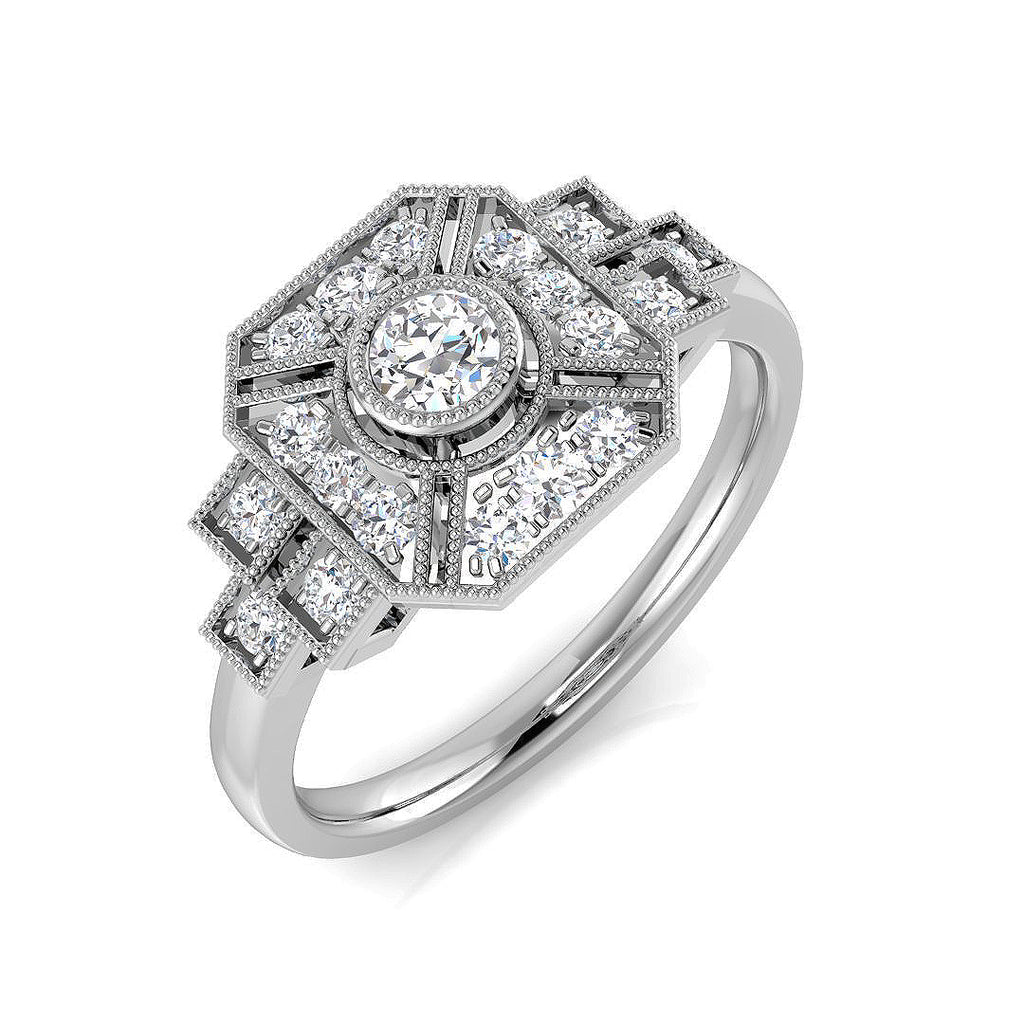 SL8345 — Ring - 9k White Gold
