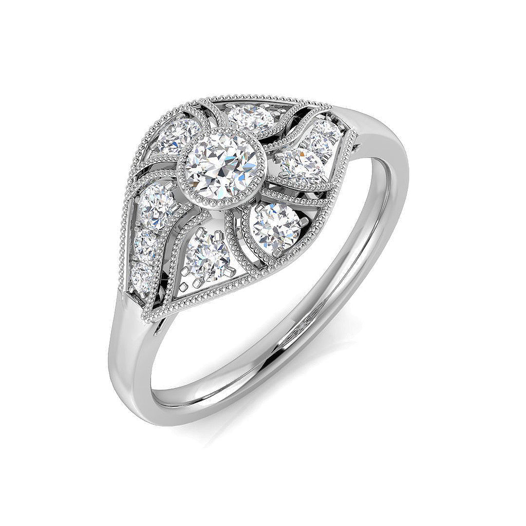 SL8346 — Ring - 9k White Gold