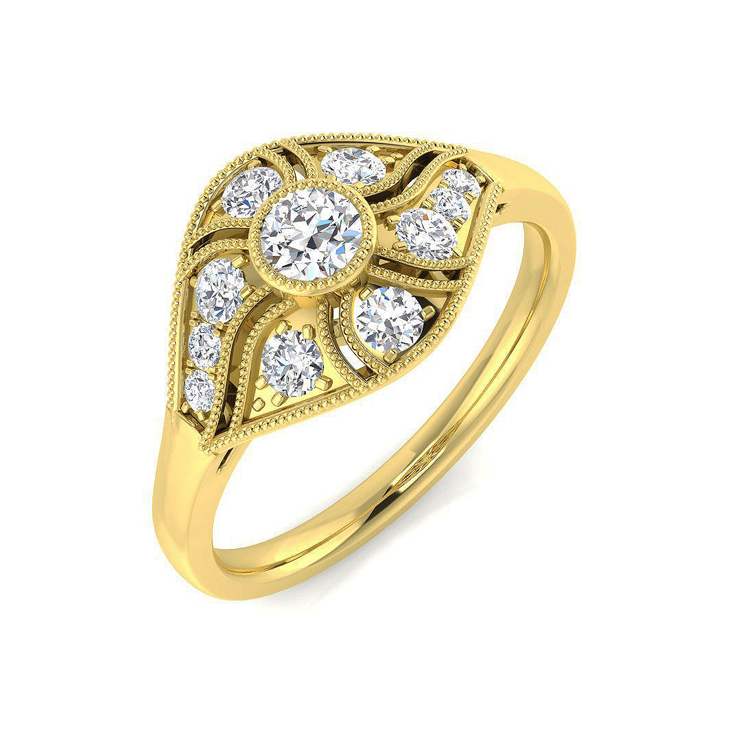 SL8346 — Ring - 9k Yellow Gold