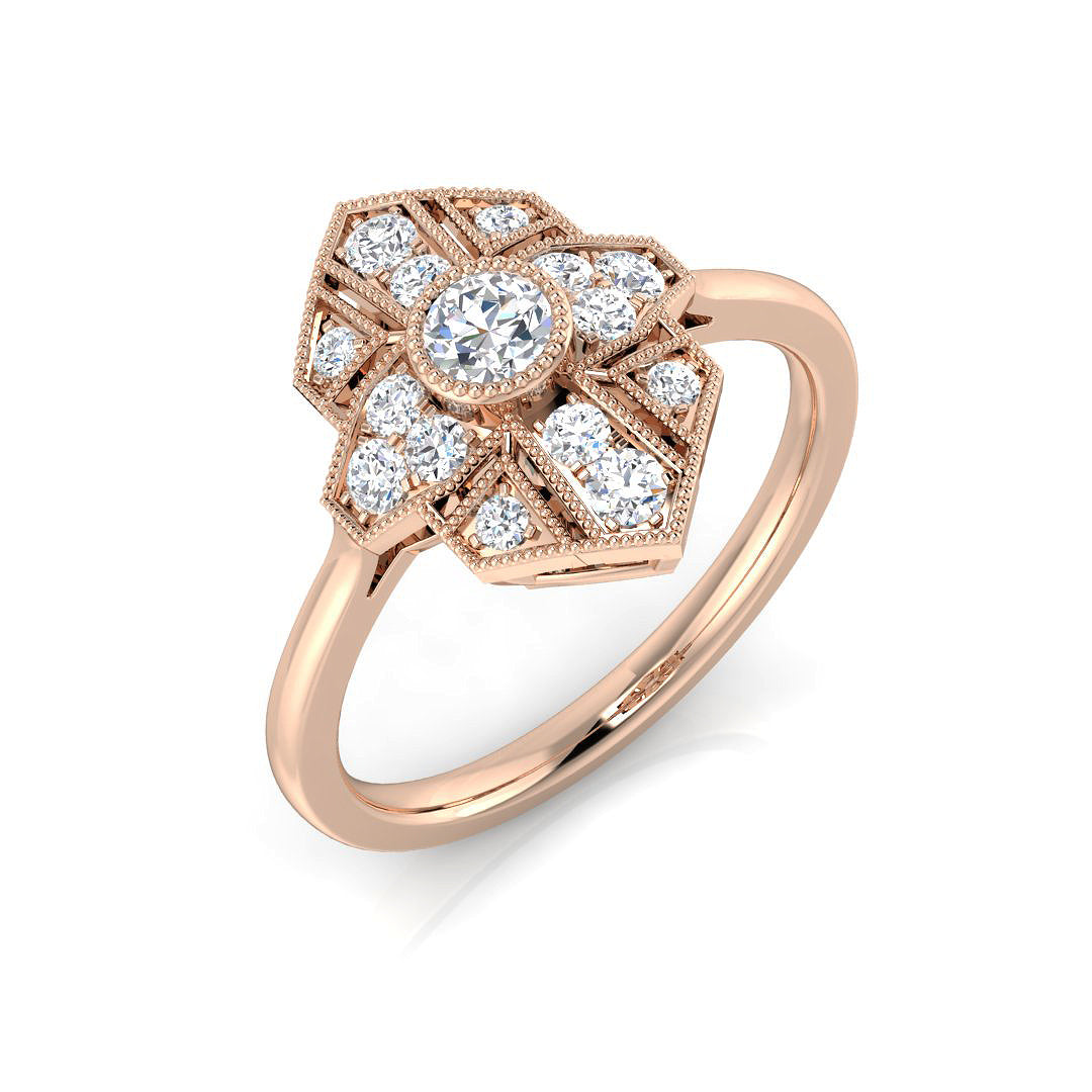 SL8349 — Ring - 9k Rose Gold
