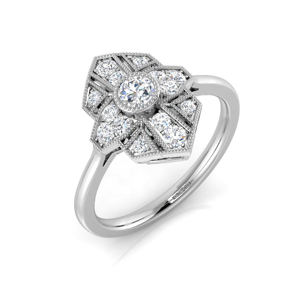 SL8349 — Ring - 9k White Gold
