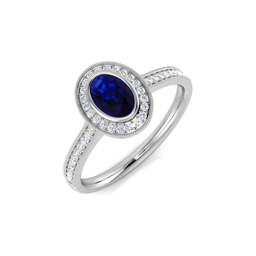 SL8359 — Ring - Platinum White Gold