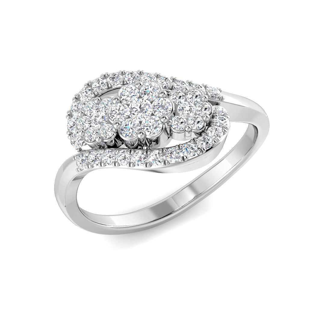 SL8390 — Ring - 9k White Gold