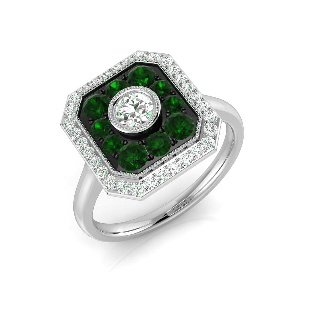 SL8418 — Ring - 9k White Gold