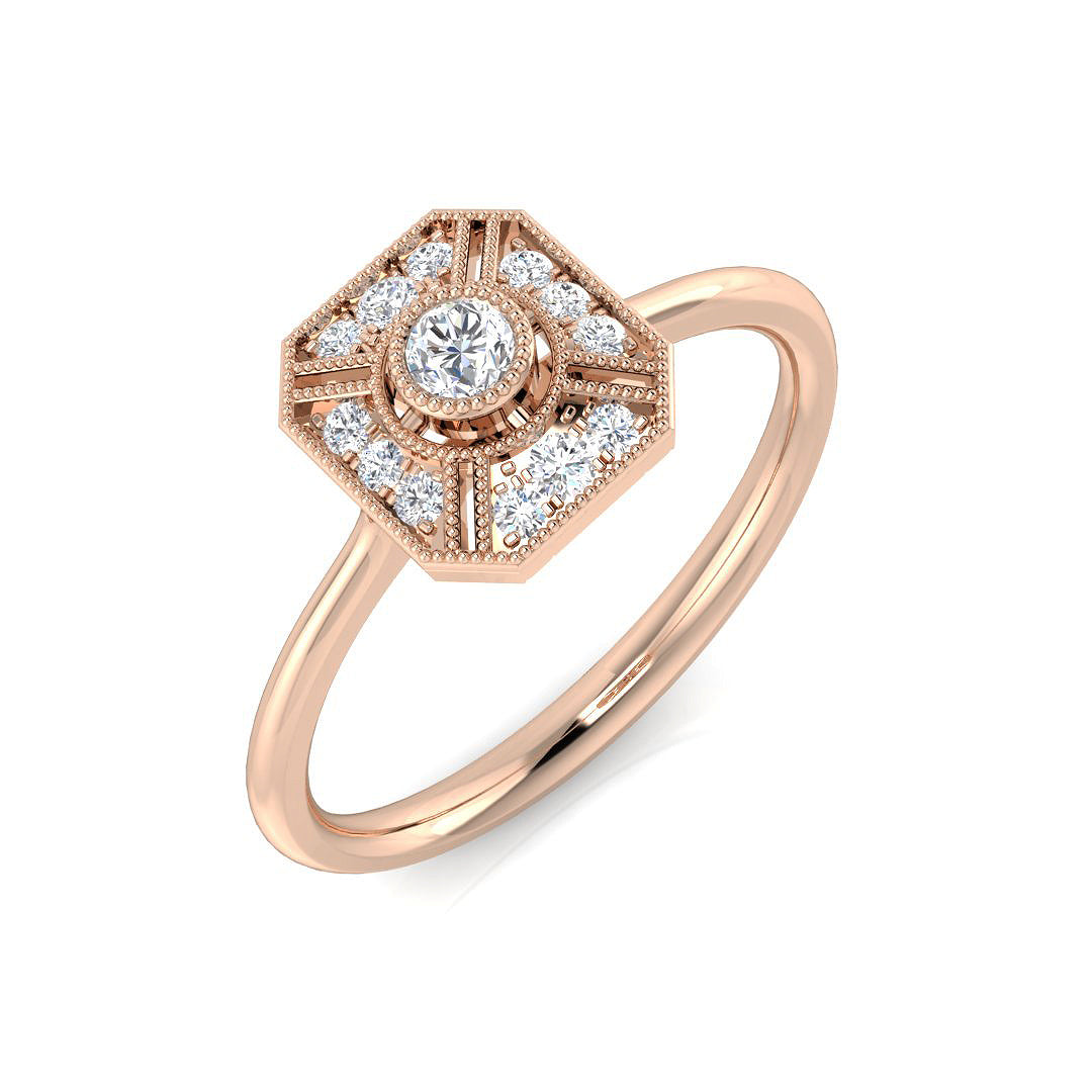 SL8428 — Ring - 9k Rose Gold