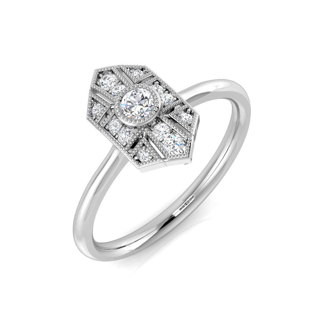 SL8429 — Ring - 9k White Gold