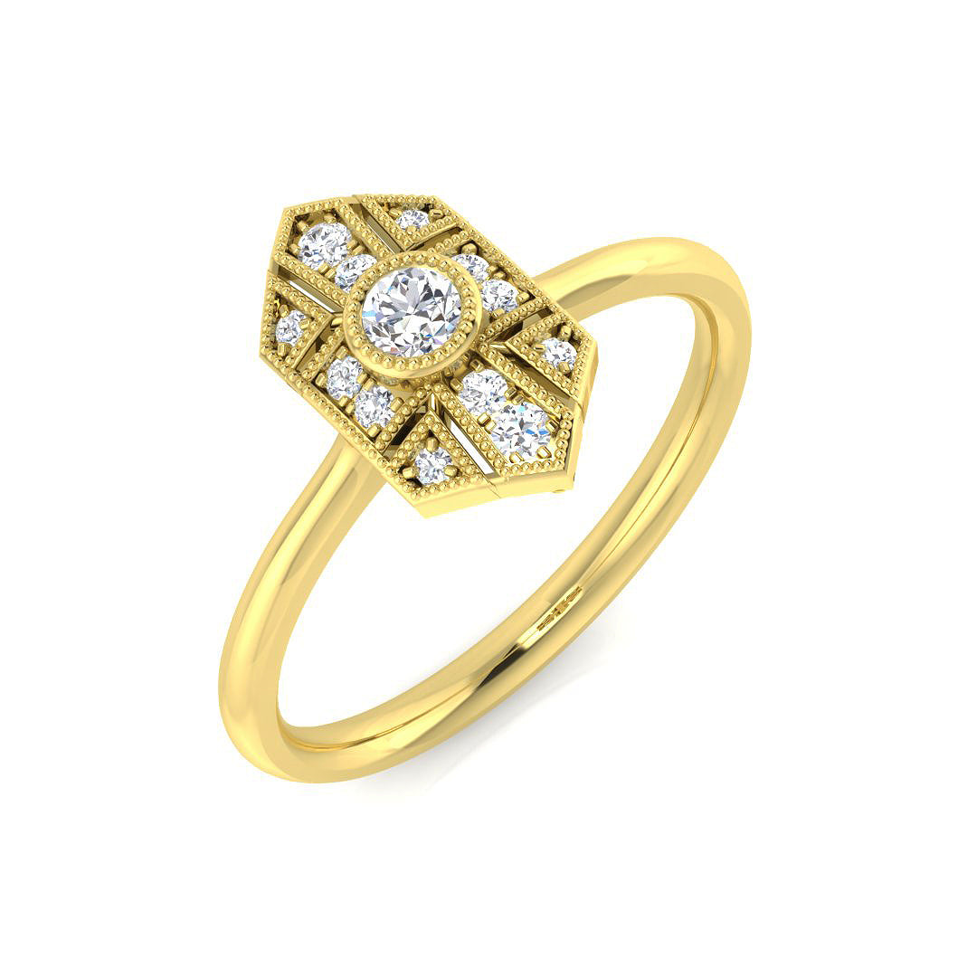 SL8429 — Ring - 9k Yellow Gold