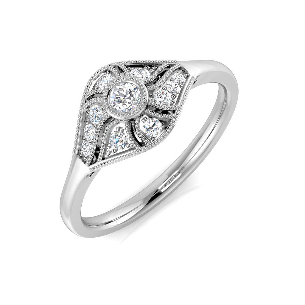 SL8430 — Ring - 9k White Gold