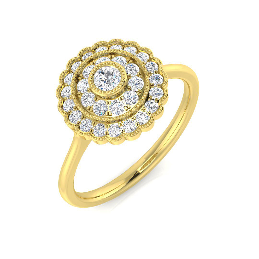 SL8437 — Ring - 9k Yellow Gold