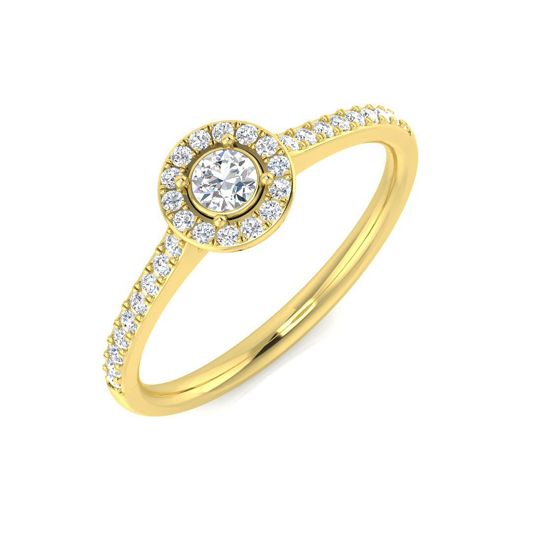 SL8447 — Ring - 9k Yellow Gold