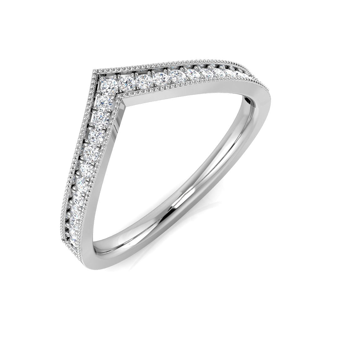 SL8474 — Ring - 9 KT White Gold