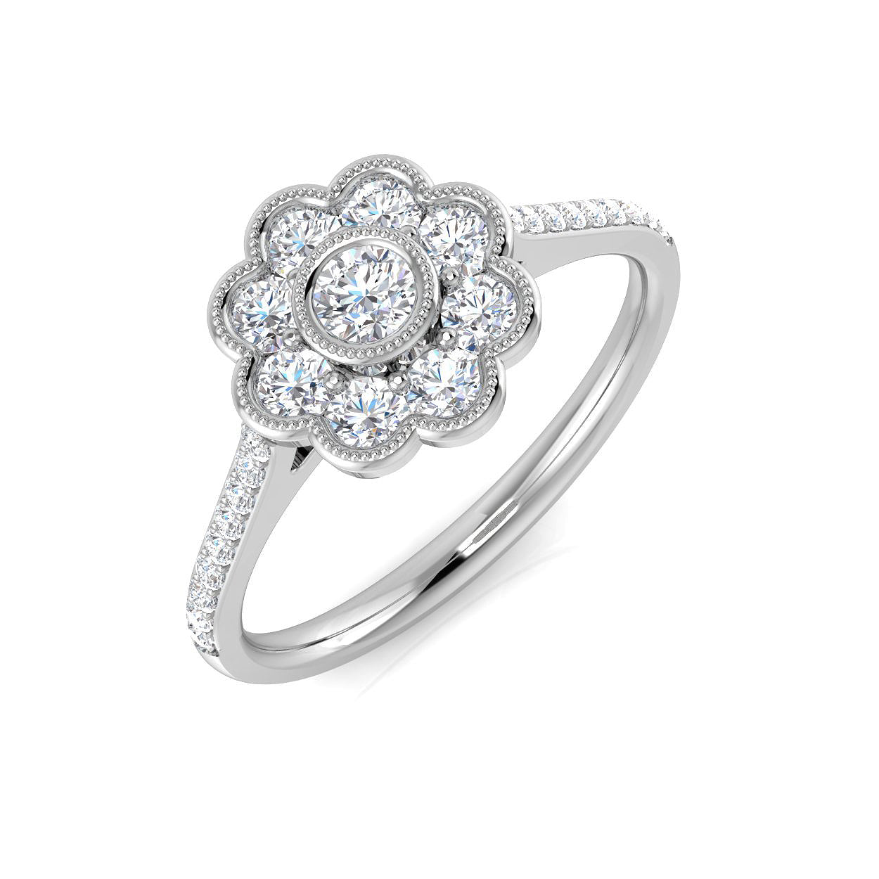 SL8482 — Ring - 9k White Gold