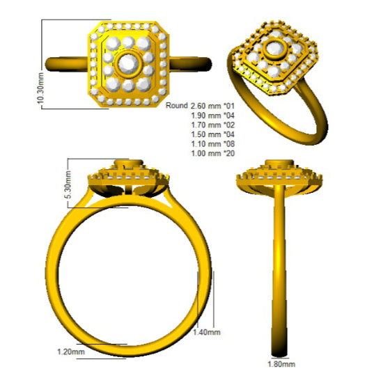 SL8503 — Ring - 9k Two Tone detail