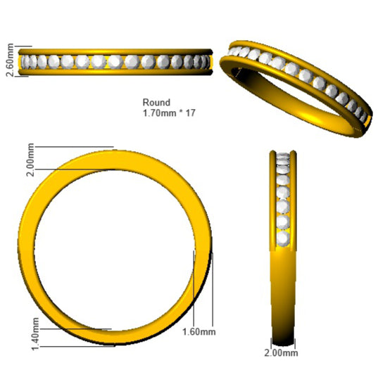 SL8514 — Ring - 9k Yellow Gold detail
