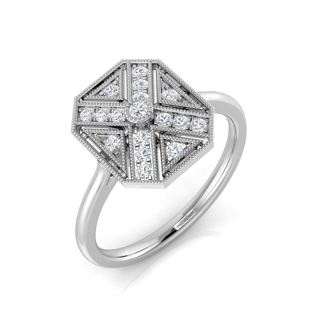 SL8573 — Ring - 9k White Gold