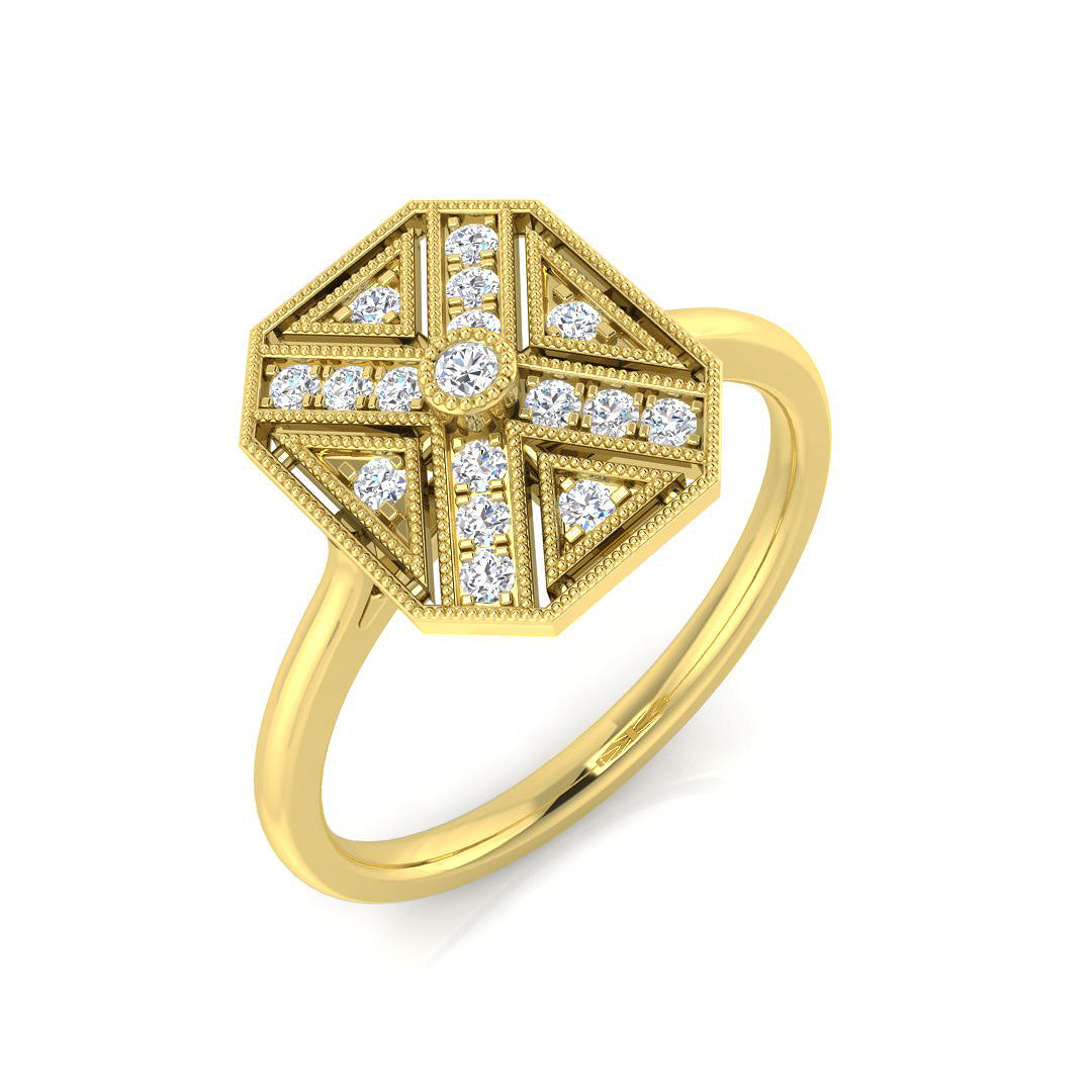 SL8573 — Ring - 9k Yellow Gold