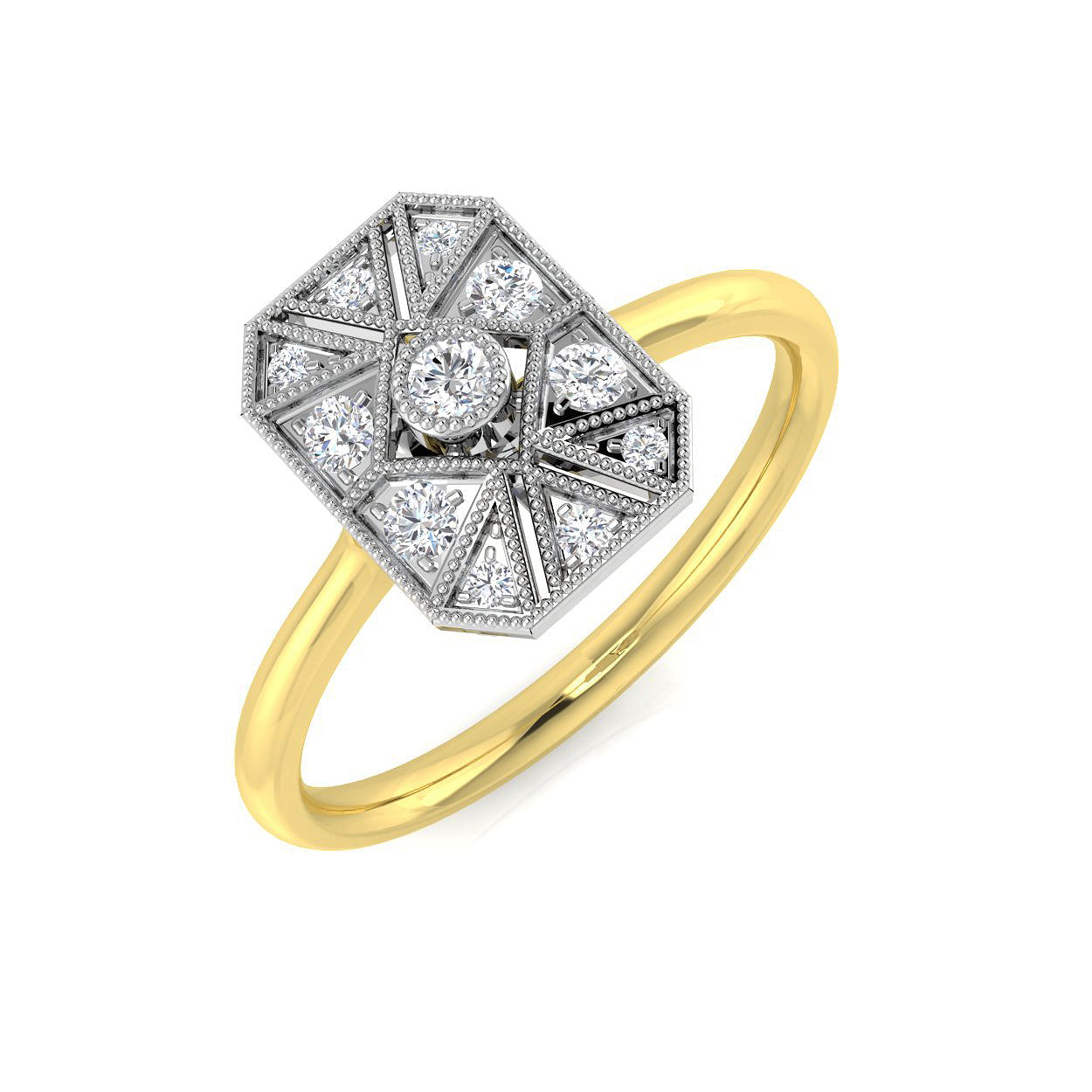 SL8574 — Ring - 9 KT Two Tone