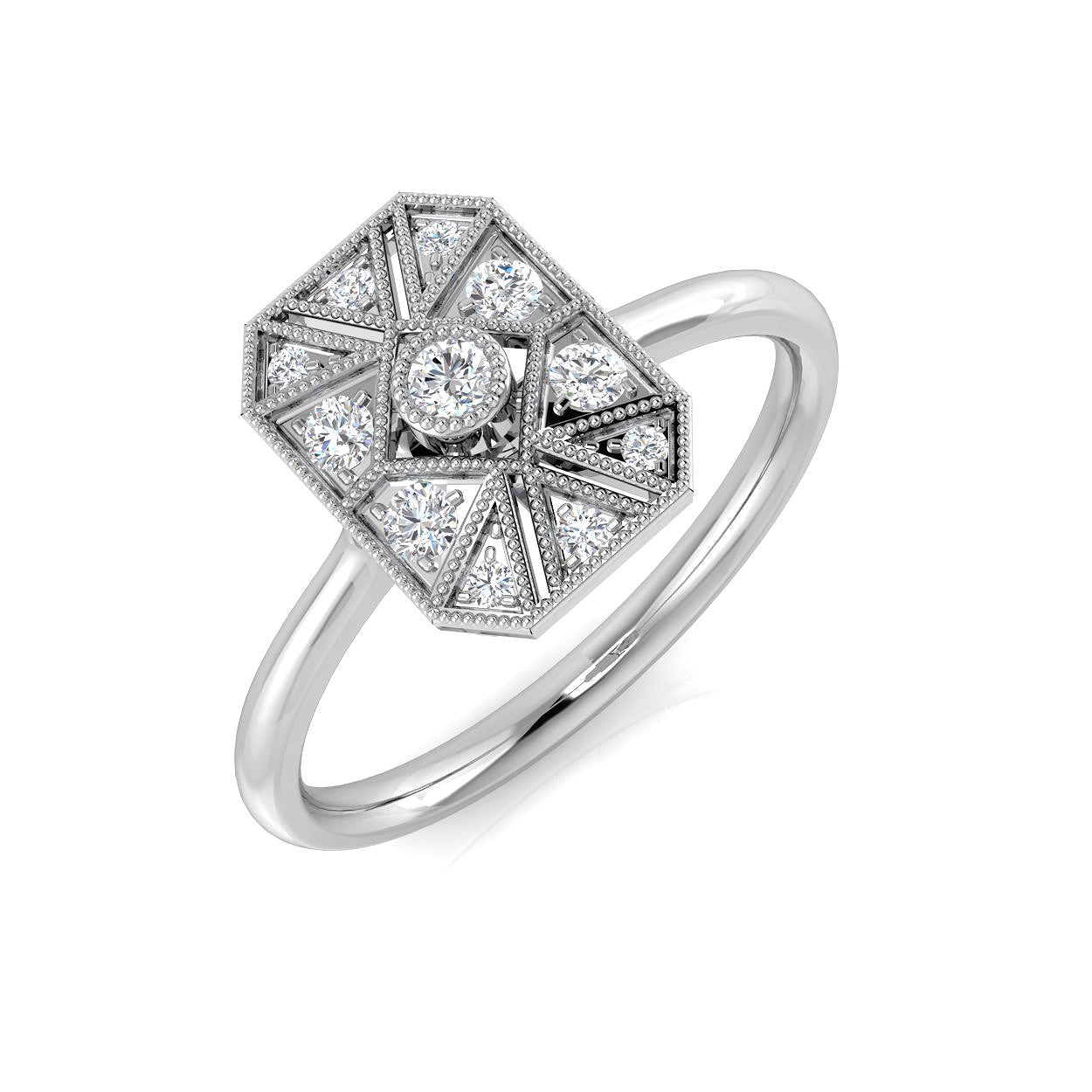 SL8574 — Ring - 9k White Gold