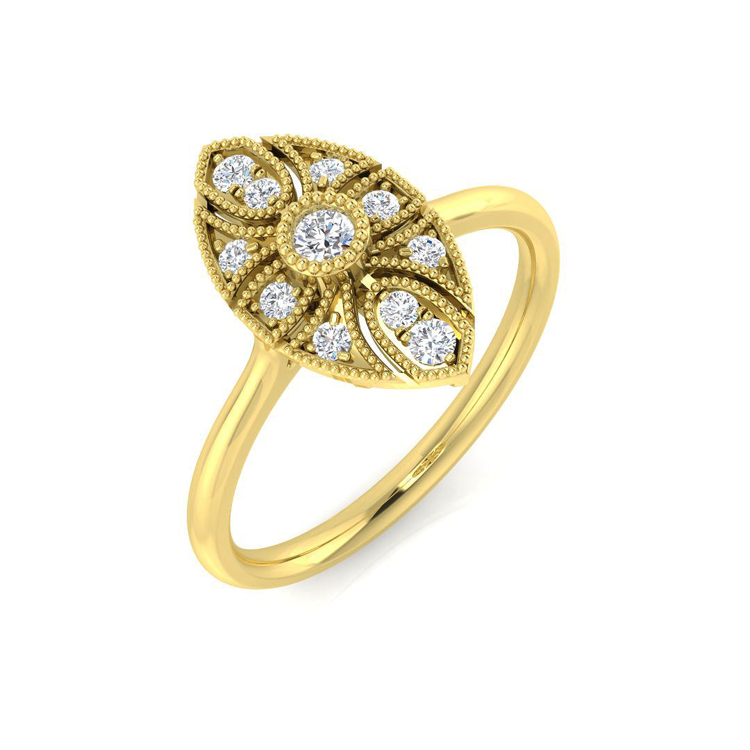 SL8577 — Ring - 9k Yellow Gold