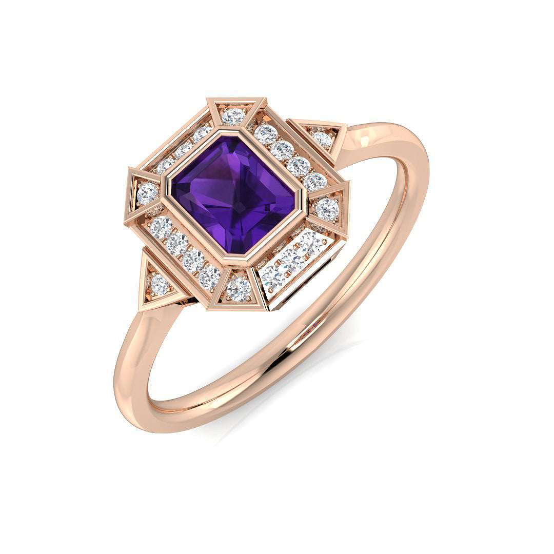SL8708 — Ring - 9k Rose Gold
