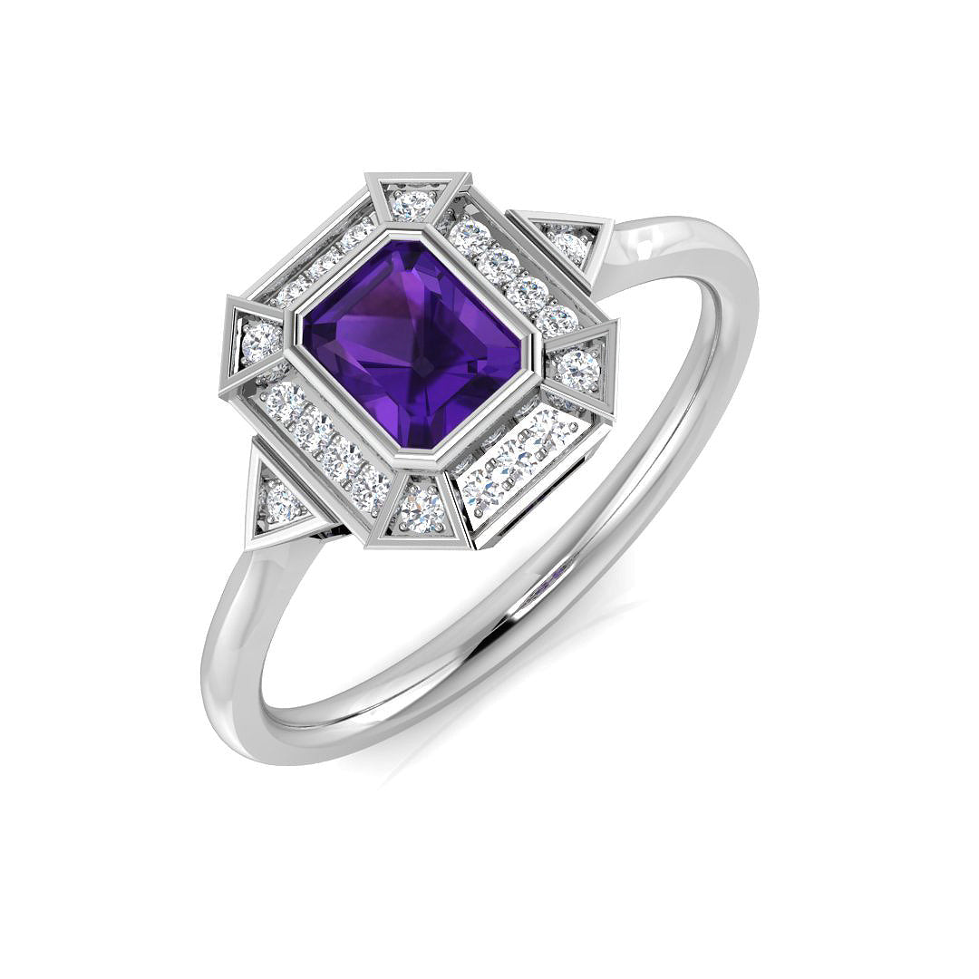 SL8708 — Ring - 9k White Gold