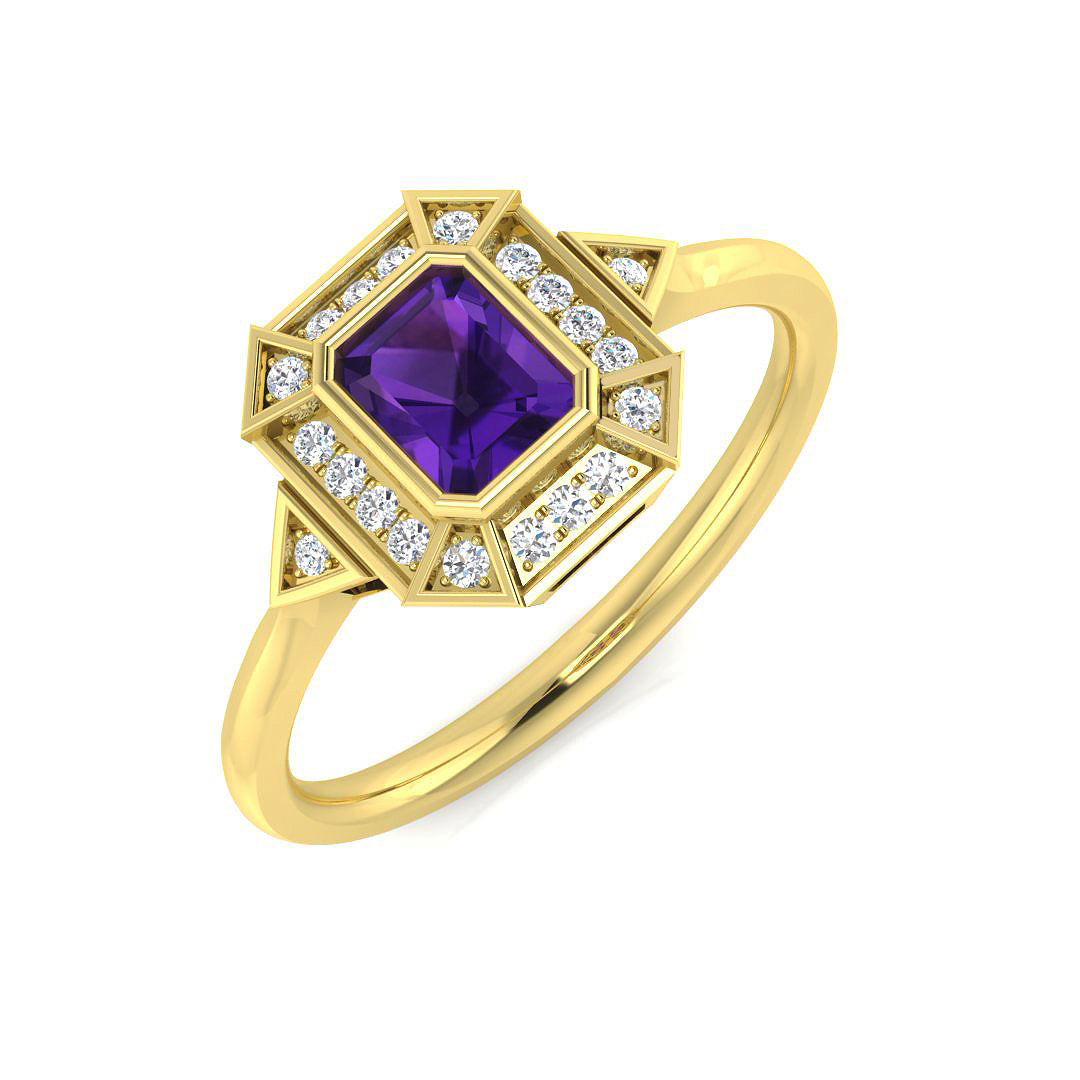 SL8708 — Ring - 9k Yellow Gold