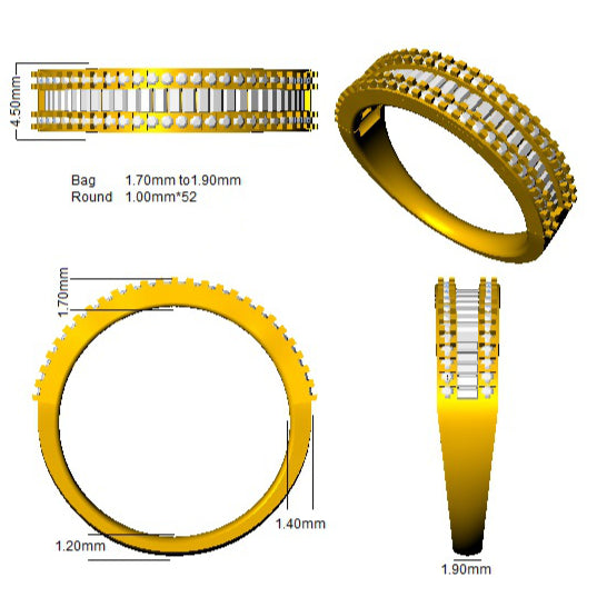 SL8785 — Ring - 9k Yellow Gold detail