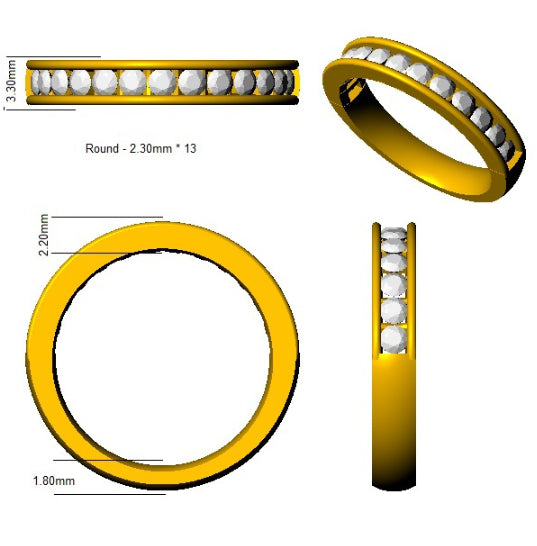 SL8815 — Ring - 9k Yellow Gold detail
