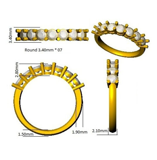 SL8932 — Ring - 9k Yellow Gold detail