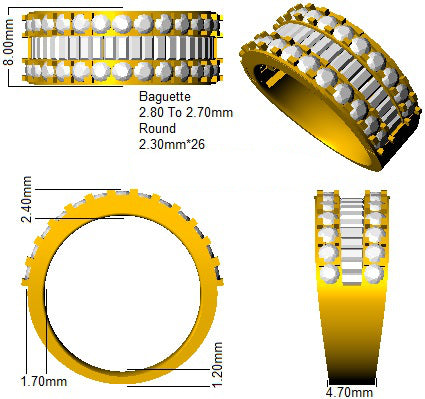 SL8939 — Ring - 9k Yellow Gold detail