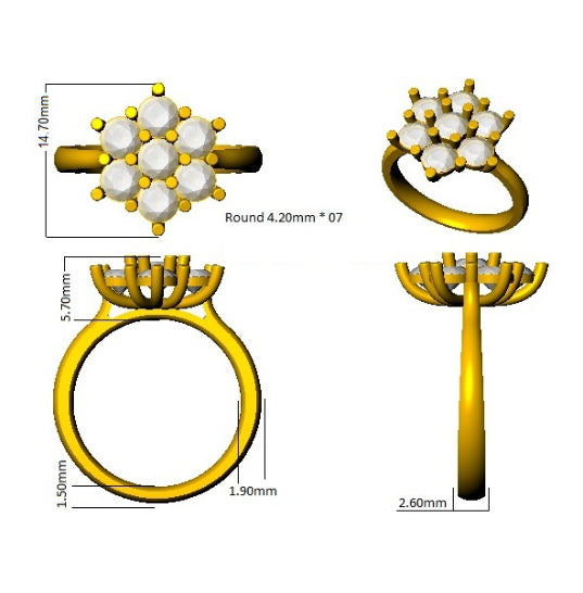 SL8948 — Ring - 9k Yellow Gold detail