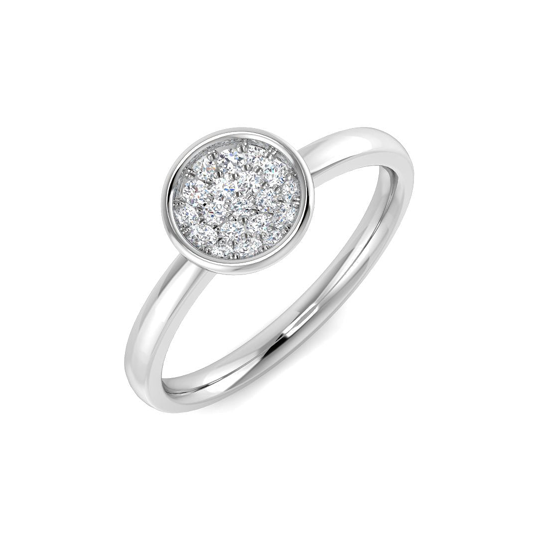 SL9037 — Ring - 9k White Gold