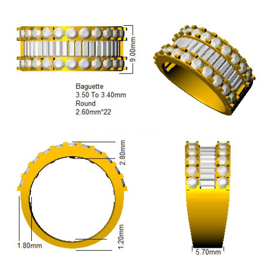 SL9044 — Ring - 9k Yellow Gold detail