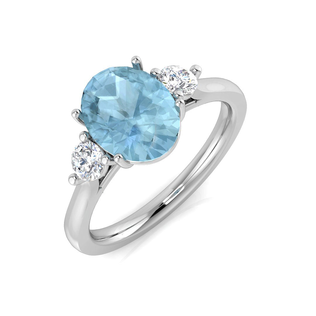 SL9060 — Ring - 9k White Gold