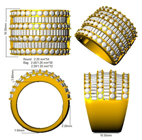 SL9106 — Ring - 9k Yellow Gold detail