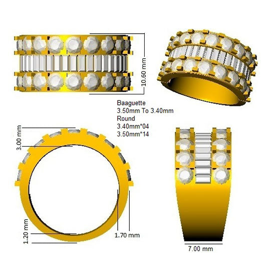 SL9124 — Ring - 9k Yellow Gold detail