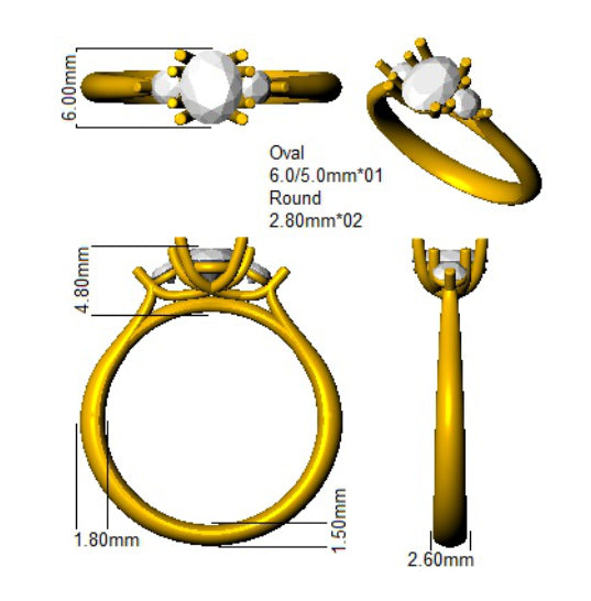 SL9194 — Ring - 950 Platinum detail