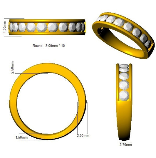 SL9239 — Ring - 9k Yellow Gold detail